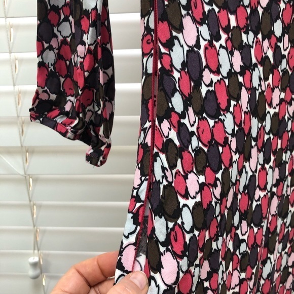 Boden WH254 Dot Printed Crepe Fit & Flare Dress… - Picture 5 of 8